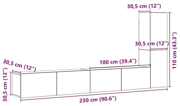 Falra szerelhető TV szekrények 3 db régi fa szerelt fa