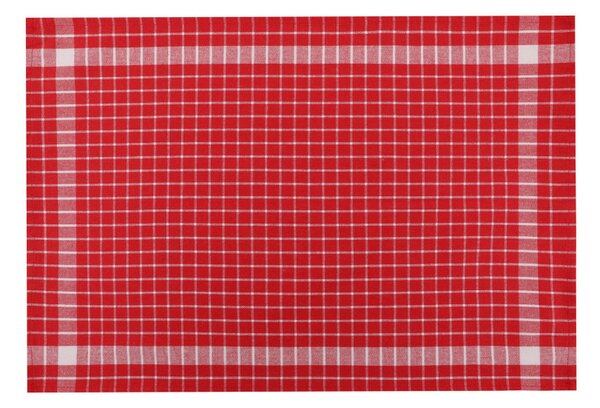 10 részes pamut kéztörlő szett 45 × 65 cm, piros-fehér