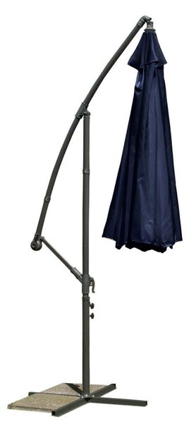 Plonos Összecsukható kerti Napernyő 8 részes , 350cm átmérőjű, 14kg - Sötétkék