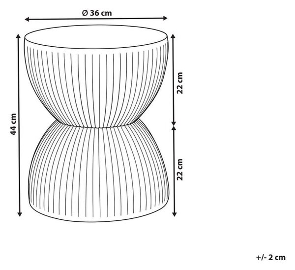 Kisasztal OCCHITO 36 cm 36 cm Fehér márvány
