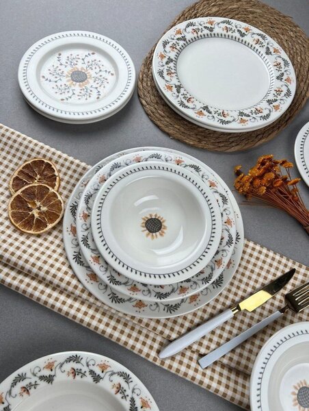 24 részes porcelán étkészlet