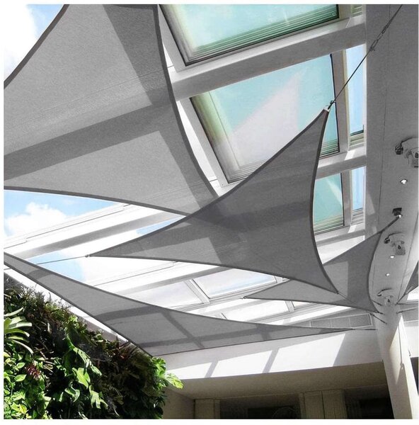 ModernHOME háromszög Napvitorla 3x3x3m - szürke
