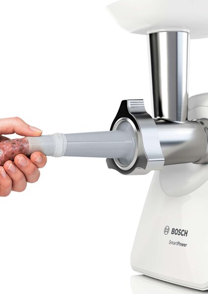 Bosch Húsdaráló, SmartPower, 1500 W, Fehér, Fehér, MFW2520W