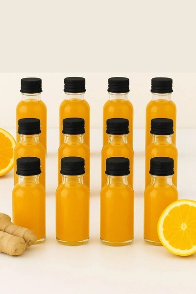 12 részes üveg fűszertartó palack készlet 30 ml