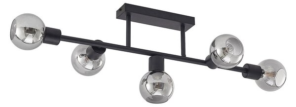 Mennyezeti Lámpa Lindby, Biscala, dimmable, Fekete, Nappali, Fém, Vintage