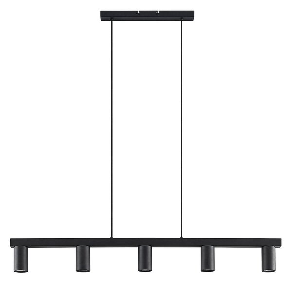 Függőlámpa Lindby, Baliko, dimmable, Fekete, Nappali, Fém, Modern