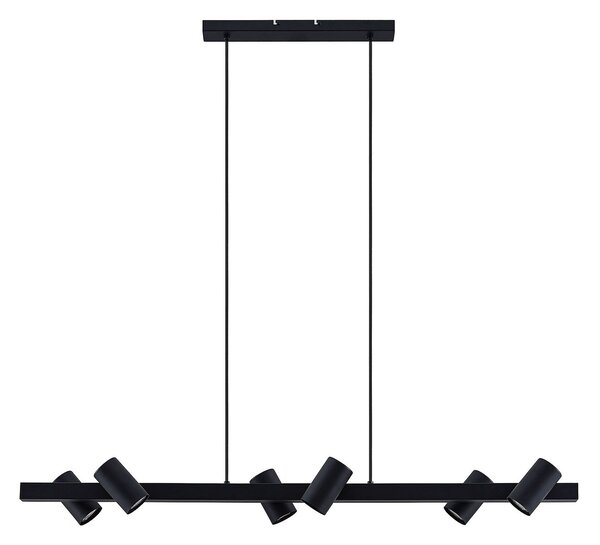 Függőlámpa Lindby, Savoli, dimmable, Fekete, Nappali, Fém, Modern