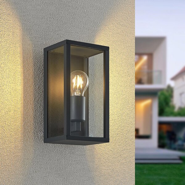 Kültéri Lámpa Lindby, Peldar, dimmable, Fekete, Erkély, Fém, Modern