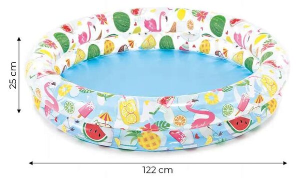 Intex Just So Fruity felfújható Gyerekmedence - Gyümölcs 122x25cm (59421NP)