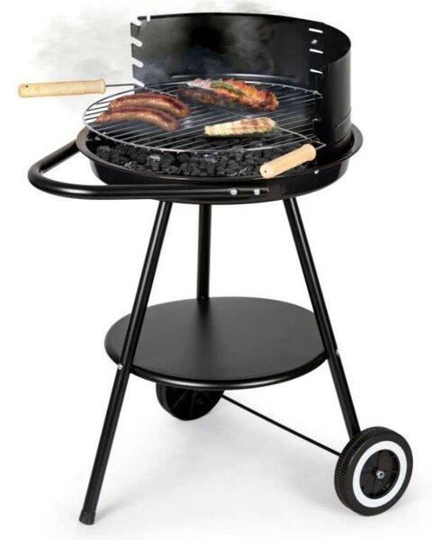 ModernHOME kerti Grillkocsi fém polccal