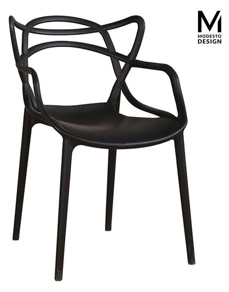 Modesto Design HILO Szék Polipropilén Fekete 4 Darabos Szett