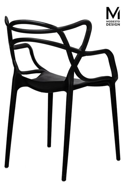 Modesto Design HILO Szék Készlet Polipropilén Fekete Minimalistás (2 db)