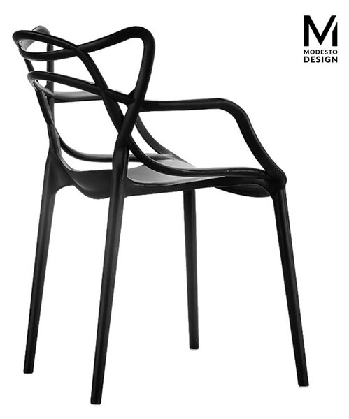 Modesto Design HILO Szék Polipropilén Fekete 4 Darabos Szett