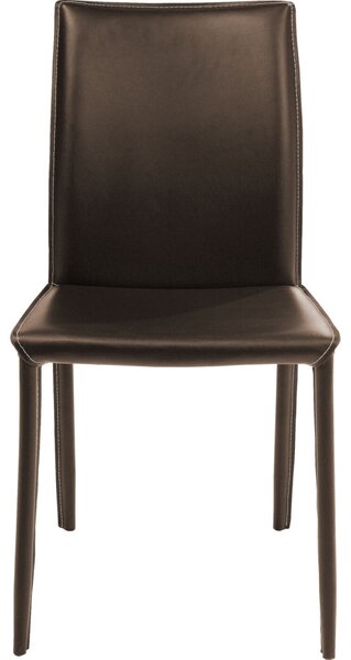 Kare Design Milano Szék Műbőr Barna Magas Támlával