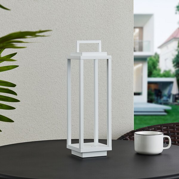 Kültéri Lámpa Lucande, Mirina, dimmable, Fehér, Fém, Modern