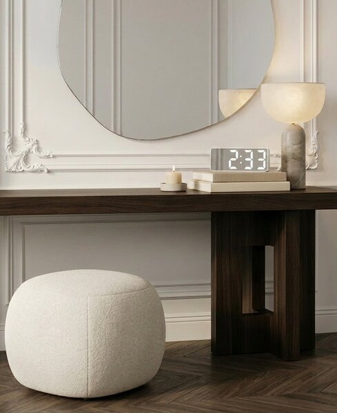 SHP MIRROR LED Digitális Ébresztőóra Tükrös Felülettel Hőmérséklet Kijelzővel