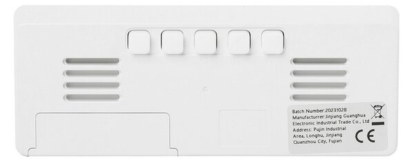 SHP MIRROR LED Digitális Ébresztőóra Tükrös Felülettel Hőmérséklet Kijelzővel