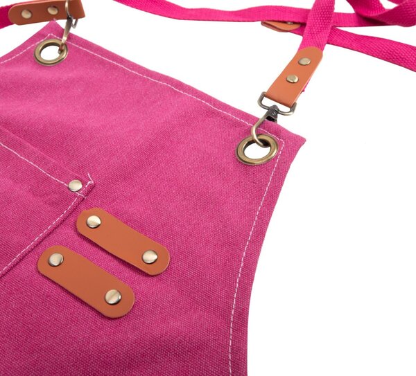 SHP PINKY kötény vászon rózsaszín
