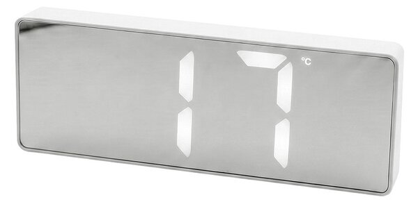 SHP MIRROR LED Digitális Ébresztőóra Tükrös Felülettel Hőmérséklet Kijelzővel