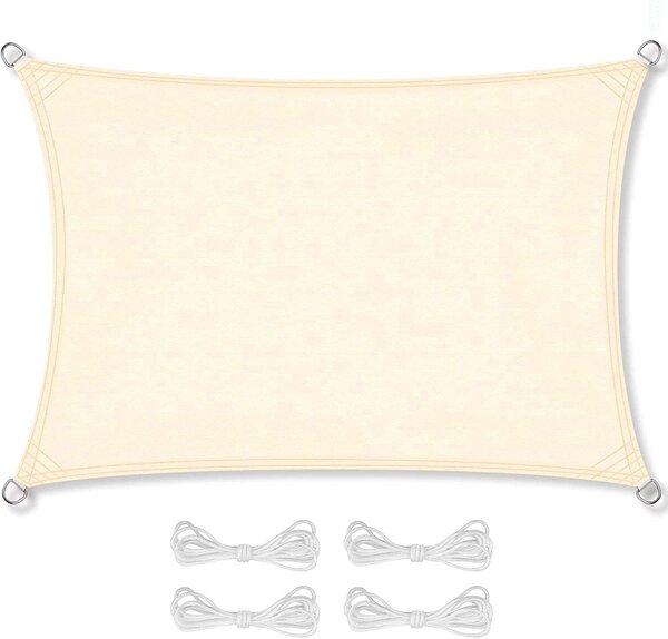 Pepita Deluxe szögletes Napvitorla 2x4m 160g/m2 - Többféle
