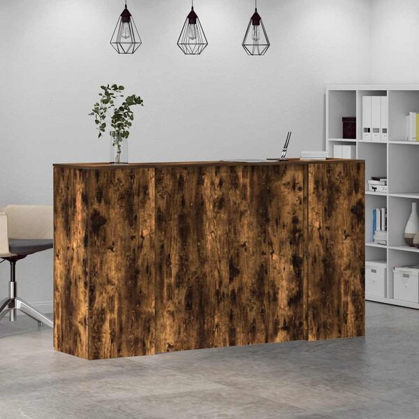 Recepciós pult füstös tölgy 180x50x103,5 cm szerelt fa
