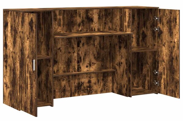 Recepciós pult füstös tölgy 180x50x103,5 cm szerelt fa