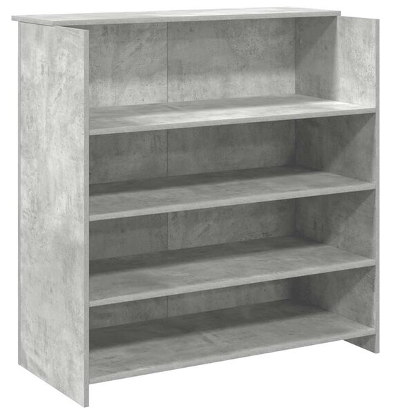 Recepciós pult betonszürke 100x50x103,5 cm szerelt fa