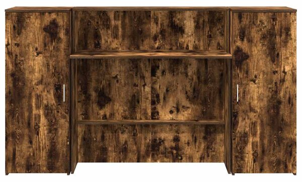 Recepciós pult füstös tölgy 180x50x103,5 cm szerelt fa