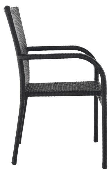 KONDELA Kerti rakásolható szék, barna, LAKIA
