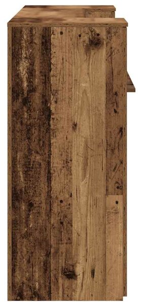 Recepciós pult antik fa 180x50x103,5 cm szerelt fa