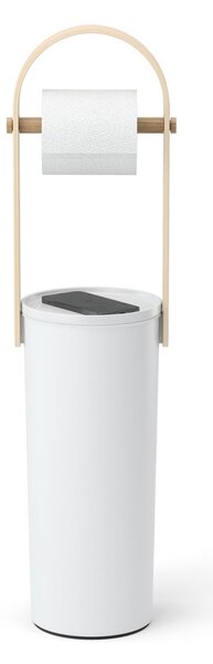 Umbra Bellwood Álló WC-papír Tartó Fehér-Natúr Fa