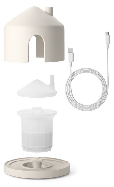 UMBRA Casita Beton Aroma Diffúzor Bézs LED Világítással