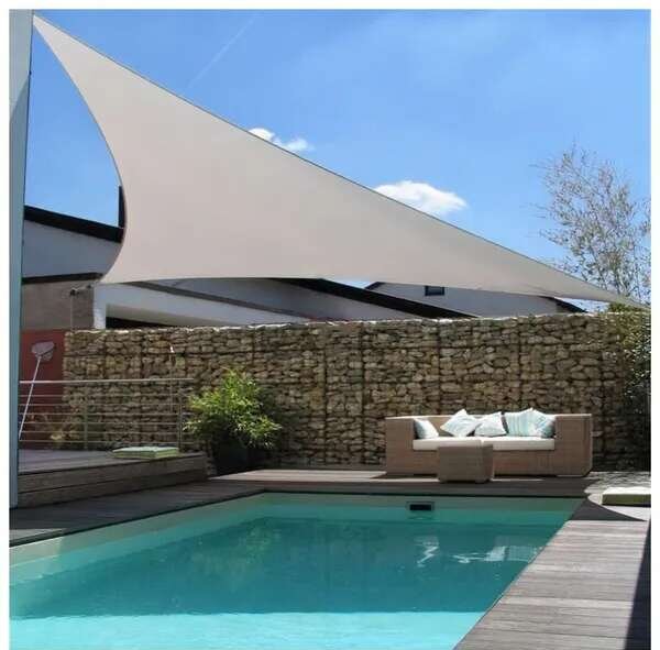 ModernHOME háromszög Napvitorla 3x3x3m - szürke