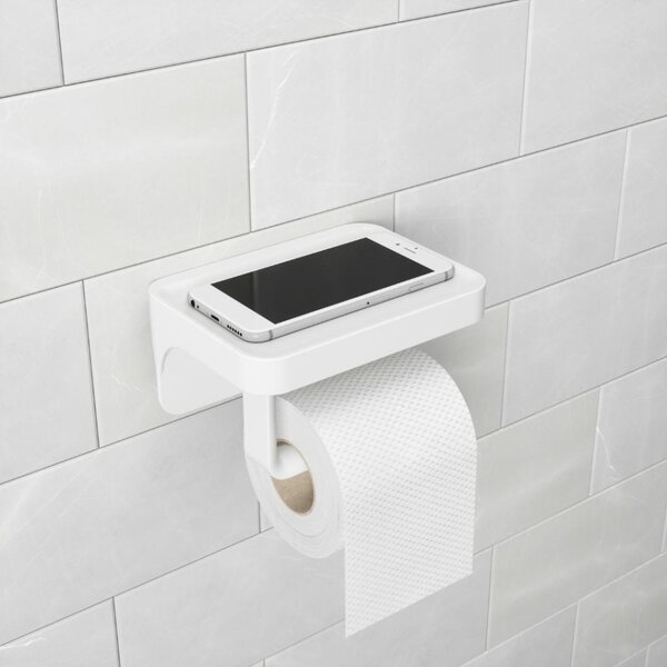 Umbra Flex Fehér WC-papír Tartó Polccal