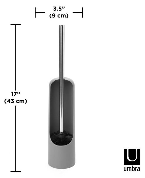 Umbra Touch WC-kefe Szürke Karcsú