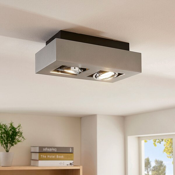 Mennyezeti Lámpa Arcchio, VINCE, dimmable, Szürke, Folyosó, Alumínium, Modern