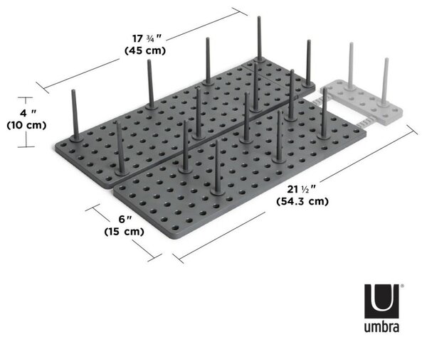 Umbra Peggy Állítható Fiókrendező Sötétszürke