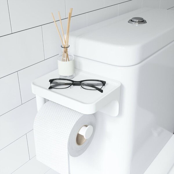 Umbra Flex Fehér WC-papír Tartó Polccal