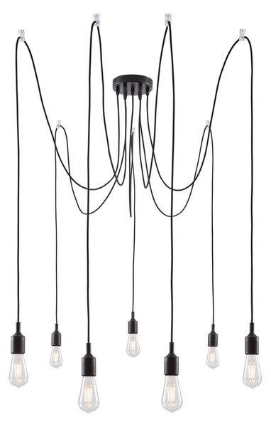 Függőlámpa Paulmann, Neordic Ketil, dimmable, Fekete, Nappali, Műanyag, Skandináv
