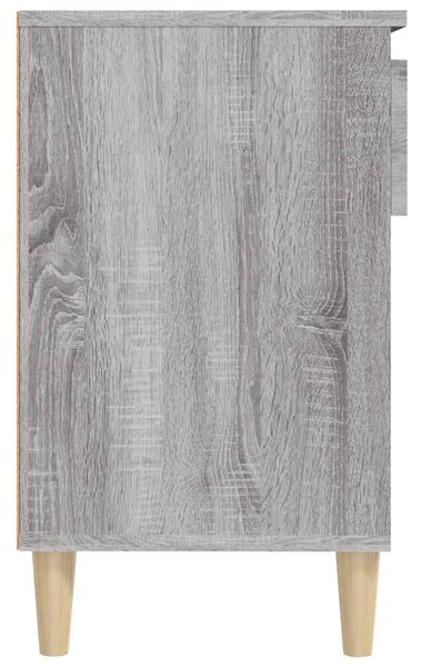 Szürke sonoma színű szerelt fa cipősszekrény 102x36x60 cm