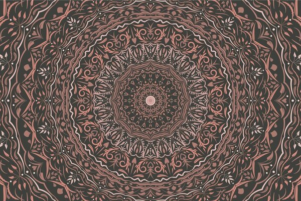 Tapéta Mandala vintage stílusban