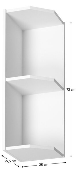 Felső konyhai polc G25P Provence (fehér + andersen fenyő)