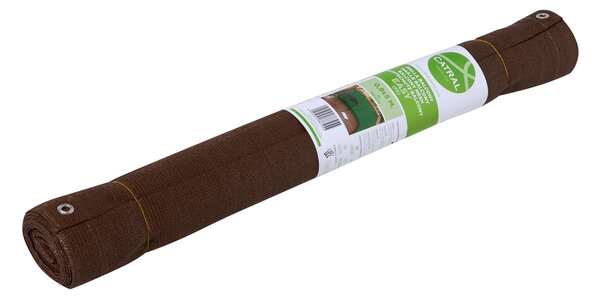 Erkélyháló fűzőlyukakkal Balcony Easy barna 0.9x5m 160gr/m2 2020724