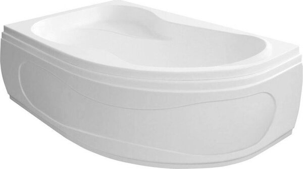 Aqualine Aqualine, CIDLINA kád 150x105x45 cm, bal, lábak nélkül, fehér, G3618