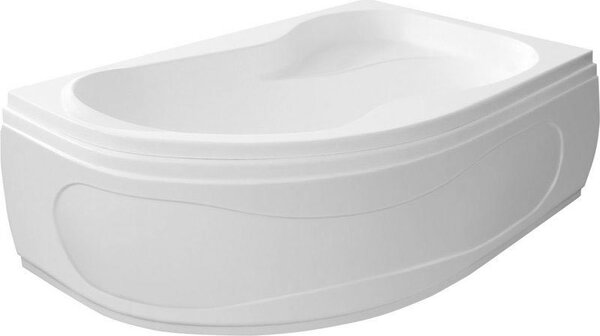 Aqualine Aqualine, CIDLINA kád 160x105x45cm, jobb, lábak nélkül, fehér, G3614