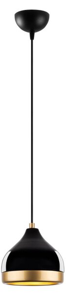 Yildo M-6869 fekete fém függőlámpa, Ø17 cm