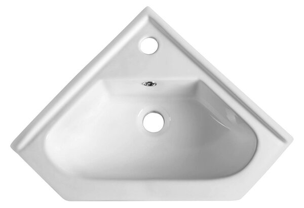 Aqualine Aqualine, Kerámia sarokmosdó 41x41 cm, bútorokhoz, 1601-40
