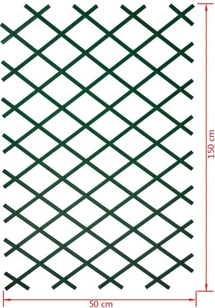 Nature zöld, pvc lugas rács 50 x 150 cm 6040702