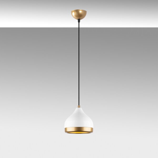 Yildo M-6870 fehér fém függőlámpa, Ø17 cm