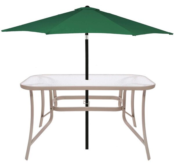 Springos kerti Asztal 120x70x70cm - Szürke